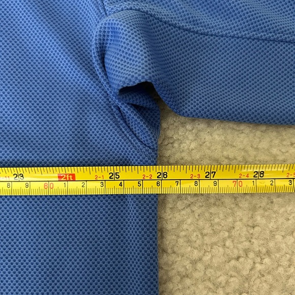 Columbia PFG Omni-Shade Blue Short Sleeve Mesh Lined Mens X-Large Fishing Polo - Picture 4 of 11